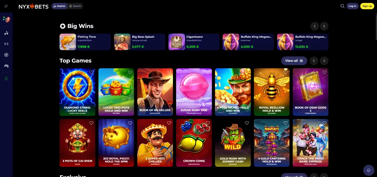Nyxbets Casino Nederland — Het officiële online casino